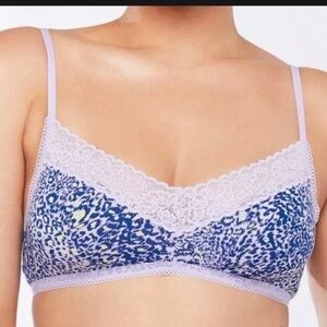 NWT Savage X Fenty  Lavender Leopard Print Bralette
